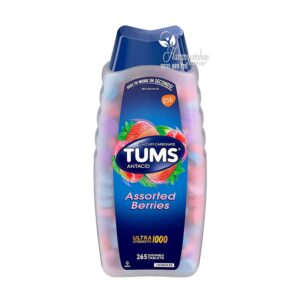 Viên nhai điều trị đau dạ dày Tums Assorted Berries 265 viên của Mỹ