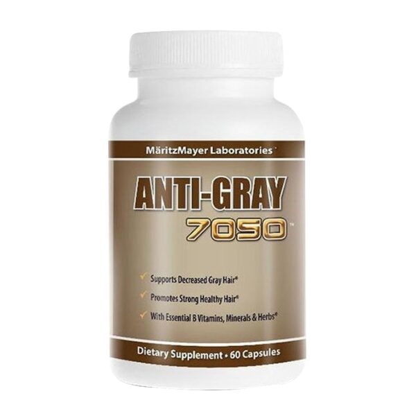 Viên uống trị tóc bạc sớm Super Anti Gray Hair 7050 hộp 60 viên Mỹ