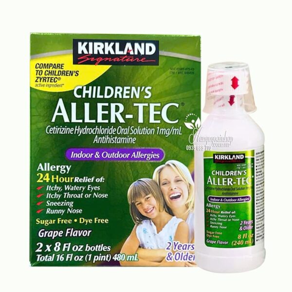 Siro chống dị ứng Kirkland Children’s Aller-Tec của Mỹ set 2 chai