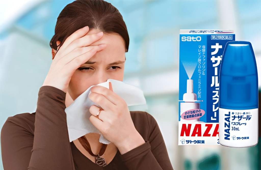 Xịt Mũi Nazal Nhật Bản 30ml Hỗ Trợ Trị Sổ Mũi, Nghẹt Mũi, Viêm Xoang Chính Hãng