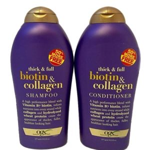 Bộ dầu gội - xả kích thích mọc tóc Biotin & Collagen 577ml của Mỹ