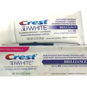 Kem đánh răng 3D Crest White Brilliance 116g của Mỹ