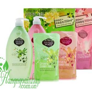 Set sữa tắm Shower Mate Goat Milk 950ml + 350ml Hàn Quốc