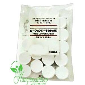 Mặt nạ giấy nén dưỡng da Muji 20 miếng của Nhật Bản