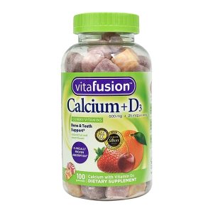 Kẹo Dẻo Vitamin Calcium 500mg Gummy Dành Cho Người Lớn – Hỗ Trợ Xương Khớp Chính Hãng Từ Mỹ