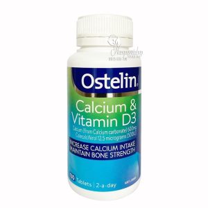 Ostelin Calcium & Vitamin D3 130 viên uống của Úc cho bà bầu