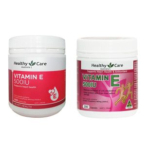 Viên Uống Vitamin E Healthy Care 500IU 200 Viên Hỗ Trợ Sức Khỏe Và Làm Đẹp Chính Hãng Úc