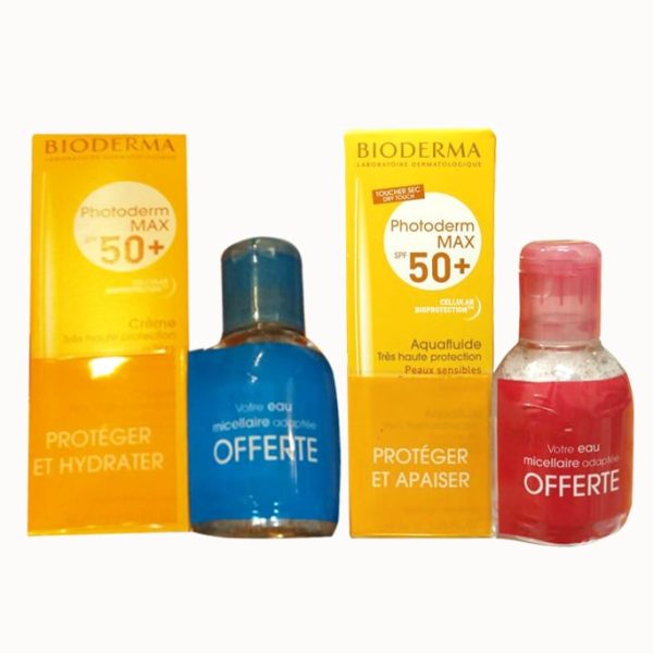 Set kem chống nắng Bioderma kèm dầu tẩy trang của Pháp