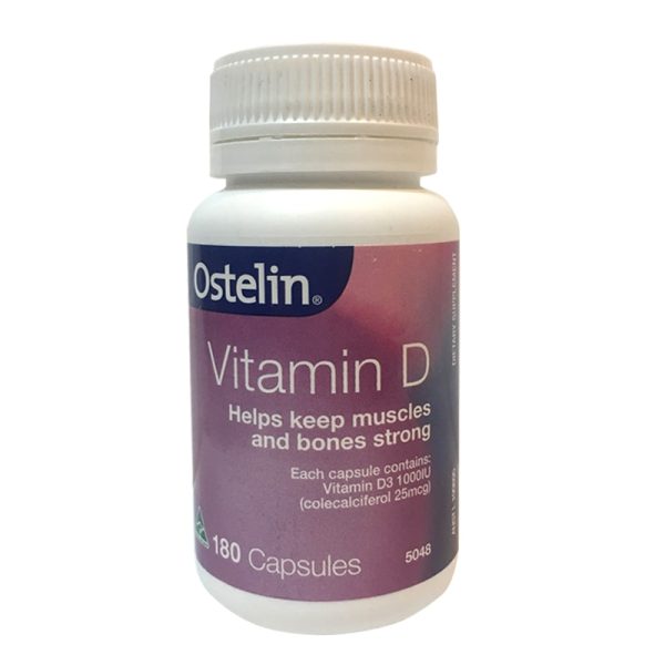 Viên Uống Vitamin D Ostelin 180 Viên Hỗ Trợ Xương Khớp Và Sức Đề Kháng Chính Hãng Úc