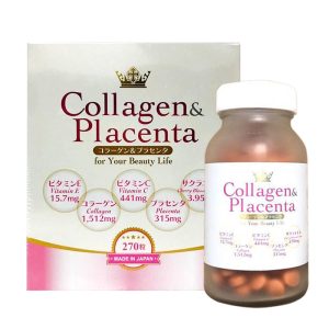 Viên uống trắng da Collagen & Placenta 5 in 1 Nhật Bản 270 viên