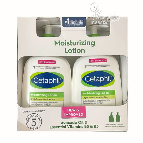 Set 2 chai sữa dưỡng thể Cetaphil Moisturizing Lotion của Mỹ