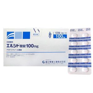 Viên đặt trị nấm âm đạo Elcido 100mg của Nhật Bản vỉ 10 viên