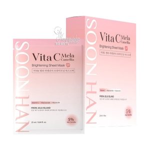 Mặt nạ dưỡng trắng da Vita C Mela Camellia của Hàn Quốc