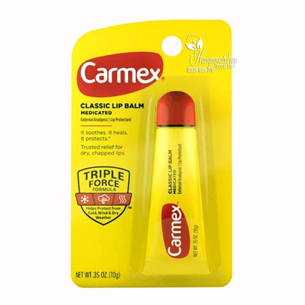 Son dưỡng Carmex Classic Lip Balm Triple Force tuýp 10g 