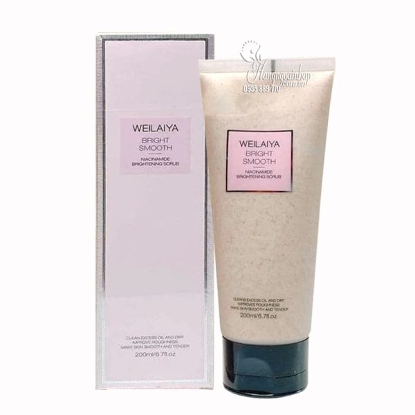 Kem ủ trắng tẩy da chết body Weilaiya Bright Smooth tuýp 200ml