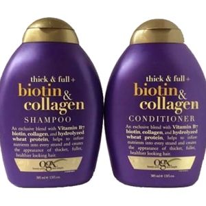 Bộ Dầu Gội Và Xã Thick And Full Biotin Collagen Organix Của Mỹ