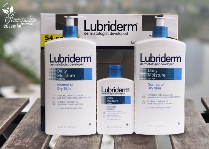 bo-3-kem-duong-da-lotion-lubriderm-1 Set 3 chai sữa dưỡng thể Lubriderm Daily Moisture Lotion của Mỹ
