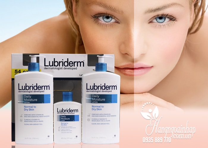 bo-3-kem-duong-da-lotion-lubriderm-2 Set 3 chai sữa dưỡng thể Lubriderm Daily Moisture Lotion