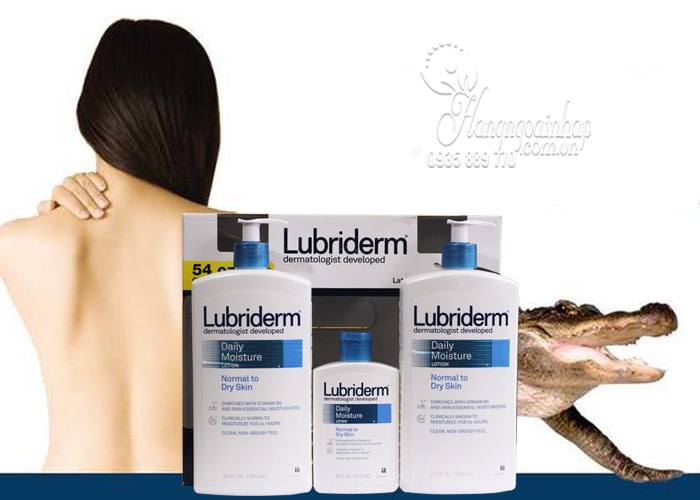 bo-3-kem-duong-da-lotion-lubriderm-3 Set sữa dưỡng thể Lubriderm Daily Moisture Lotion của Mỹ