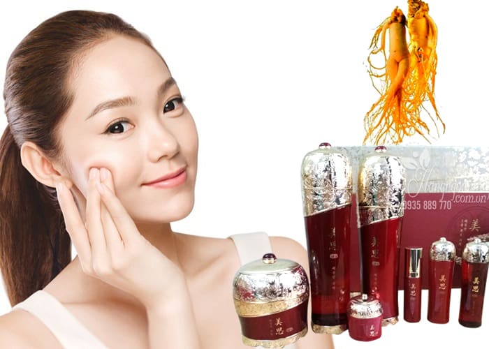 bo-my-pham-duong-da-hong-sam-han-quoc-1 Bộ mỹ phẩm dưỡng da hồng sâm Hàn Quốc