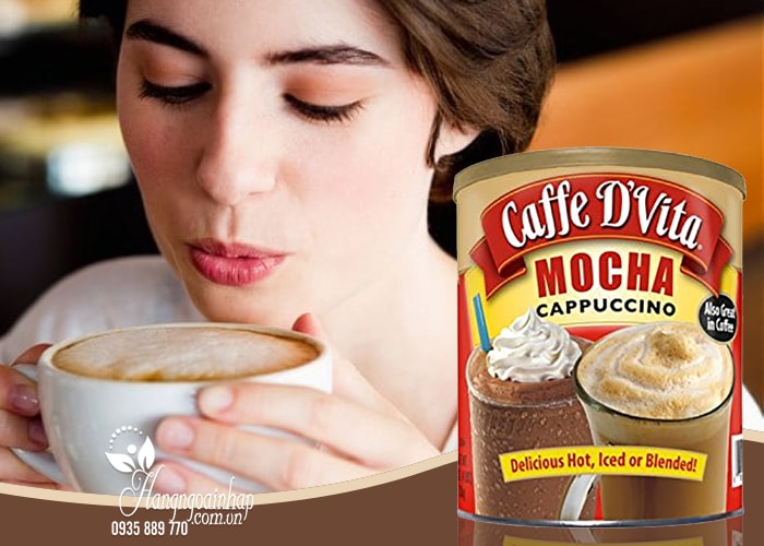 bot-ca-phe-caffe-dvita-mocha-cappuccino-18-kg-2-min Bột cà phê hòa tan Caffe D’Vita Mocha Cappuccino Mỹ