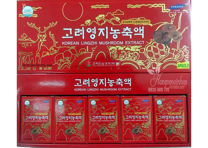 cao-linh-chi-han-quoc-korean-lingzhi-mushroom-extract-250-g-6-min Cao linh chi đỏ Hàn Quốc Korean Lingzhi Mushroom Extract, hộp 5 lọ