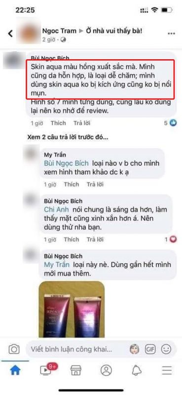 kem-chong-nang-skin-aqua-tone-up-uv-essence-spf-50-nhat-ban-review Skin Aqua Tone Up UV Essence SPF 50+ PA++++ review từ người dùng trên facebook