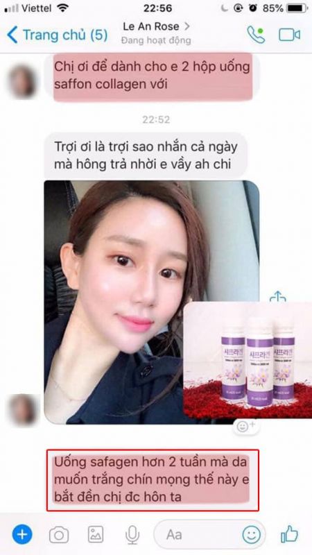 nuoc-uong-nhuy-hoa-nghe-tay-saffron-collagen-3000mg-30-chai-review3 Review nước uống nhụy hoa nghệ tây Saffron Collagen từ một số người dùng trên facebook ảnh 2