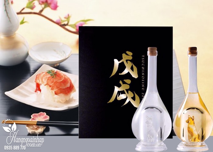 set-2-chai-ruou-cho-vang-cho-bac-sake-yatsushika-500-ml-nhat-ban-1 Set 2 chai rượu hình chó vàng, chó bạc Sake Yatsushika 500ml Nhật Bản