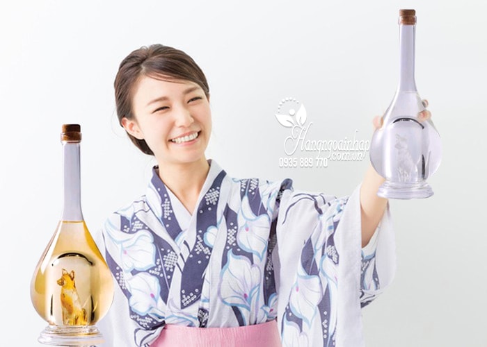 set-2-chai-ruou-cho-vang-cho-bac-sake-yatsushika-500-ml-nhat-ban-4 Set 2 chai rượu hình chó vàng, chó bạc Sake Yatsushika của Nhật Bản