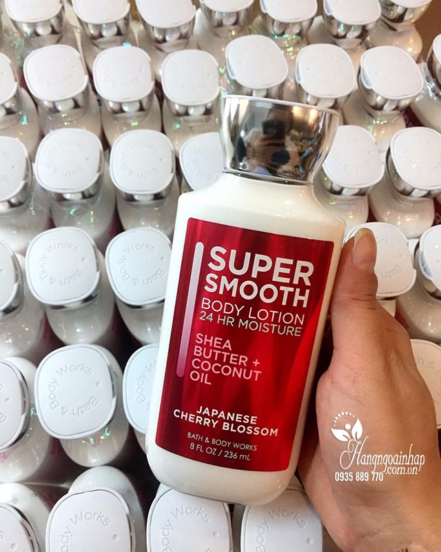 sua-duong-the-super-smooth-body-lotion-bath-body-works-5 Dưỡng thể Bath and Body Works Super Smooth của Mỹ 236ml