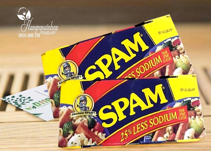 thit-hop-glorious-spam-25-less-sodium-340g-cua-my Thịt hộp Glorious Spam 25% Less Sodium 340g của Mỹ